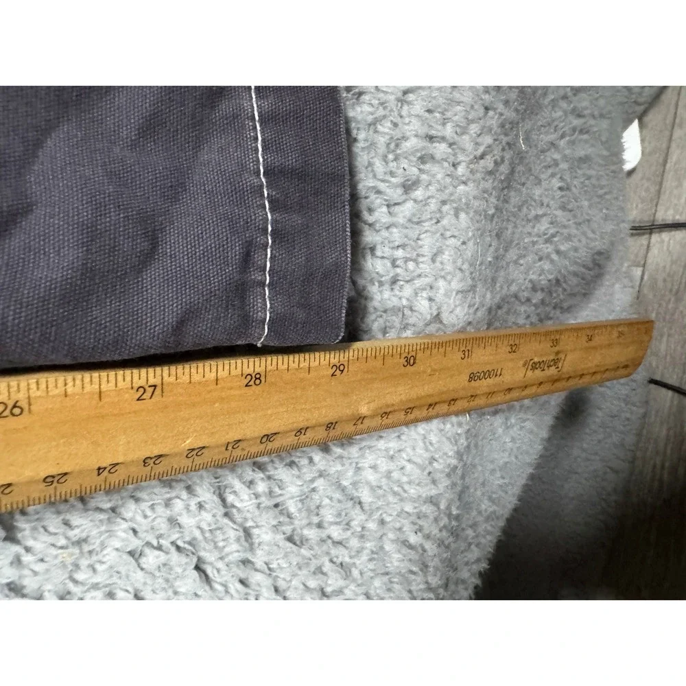 Y2K Quiksilver Tridagger Men Baggy Fit Carpenter Pants 36 Faded Gray Skate 2000s